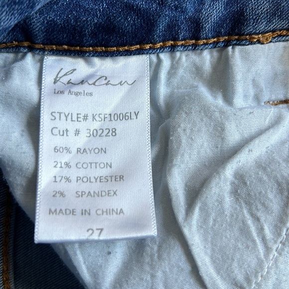 KanCan Medium Wash Distressed Skinny Denim Jeans - 7/27 - Picture 8 of 8